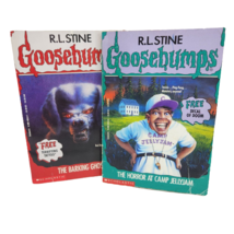 R.L Stine Goosebumps # 32 # 33 Camp Jellyjam Barking Book Childrens Paperback - £18.55 GBP