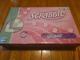 Scrabble Designer&#39;s Edition - Pink - Rotating Board - 100% Pieces Only T... - $29.09
