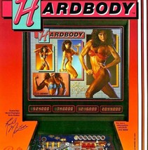 Hard Body Pinball FLYER Rachel McLish 1986 Original UNUSED Art Lady Bodybuilder - £19.65 GBP