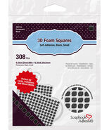 Scrapbook Adhesives 3D Self-Adhesive Foam Squares 308/Pkg-Black, .25&quot;X.25&quot; - $20.61 CAD