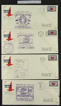 Set of 4, First Air Mail Flight Eastern Airlines 1938, Col. W. H. Eaton ... - £12.66 GBP