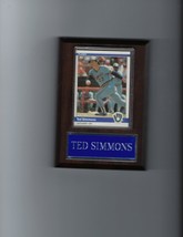 Ted Simmons Plaque Baseball Milwaukee Braves Mlb C - $1.97