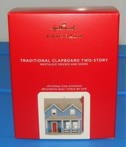 2020 Hallmark Traditional Clapboard Two Story Nostalgic Houses and Shop Ornament - $74.90