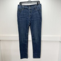 Matilda Jane Jeans Womens 12 Skinny High Rise Stretch Blue Denim Medium Wash - £15.74 GBP