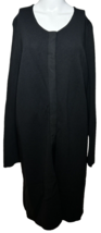 Eileen Fisher Long Line Cardigan Women&#39;s XL Black Sweater Minimalist Car... - £27.00 GBP