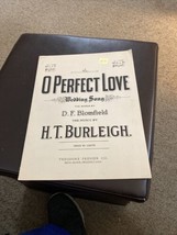 O Perfect Love Ab Wedding Song - DF Blomfield &amp; HT Burleigh (Presser 1914) - $6.58