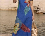Oliphant Short Sleeve Shift Maxi Dress Size XL - $200.97