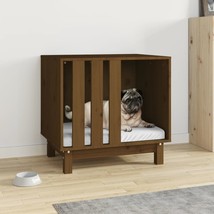 Dog House Honey Brown 60x45x57 cm Solid Wood Pine - £52.37 GBP