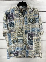 VINTAGE Tori Richard Honolulu Hawaiian Button Up Camp Shirt XL Made In Hawaii - £16.25 GBP