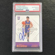 2015-16 Panini Excalibur #177 D&#39;Angelo Russell Signed Card AUTO PSA Slabbed RC L - £78.36 GBP