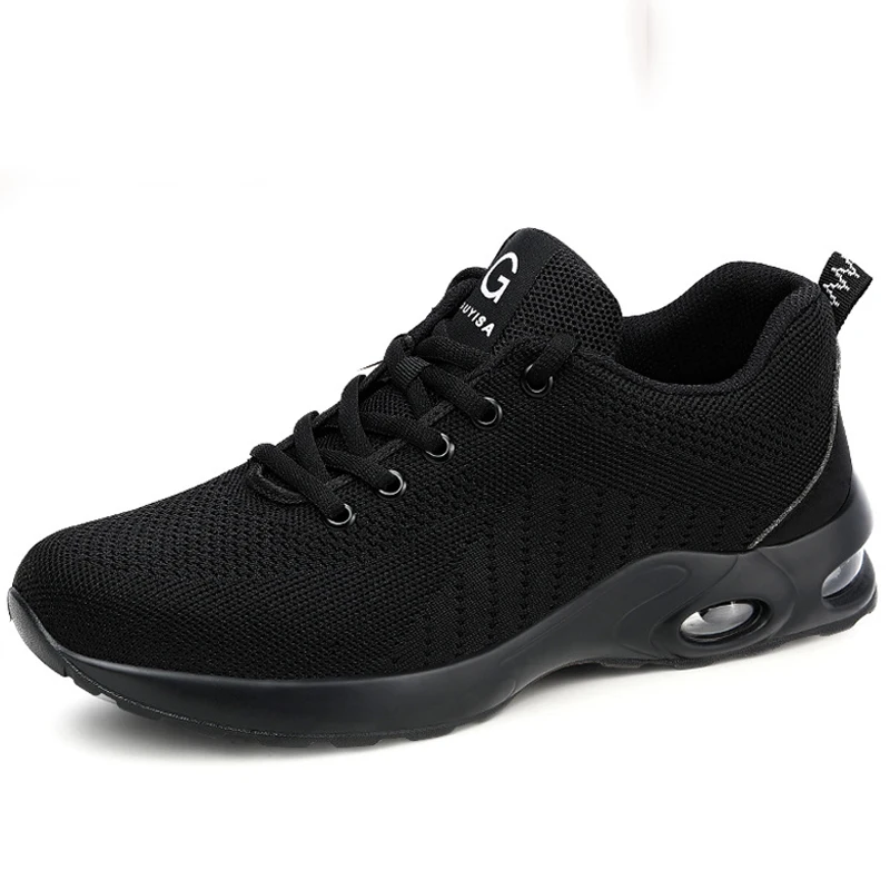 Summer Air Cushion Work Safety Shoes For Men Women Breathable Work Sneakers Stee - £28.87 GBP