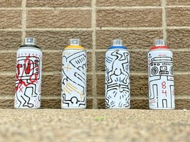 Bts Spray Paint Cans 4-COLOR Set Keith Haring Montana Mtn Street Art Graf - £774.86 GBP