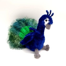 Aurora Peacock Plush Toy 11&quot; Child Soft Clean Carnival Crane Machine Collectable - £18.80 GBP