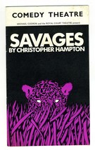 Savages Program 1973 Paul Scofield Tom Conti Terence Burns London  - $24.72