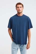 Jett Oversize Navy Blue T-shirt - £13.36 GBP