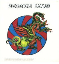 Beastie Boys 3 Headed Dragon Peel &amp; Stick Static Sticker 5 7/8&quot; x 5 7/8 Vintage - £3.68 GBP