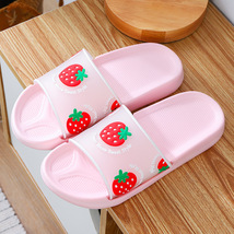 Mmer thick soft sole slippers women cute 3d fruit avocado strawberry flip flops outdoor thumb200