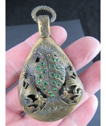 antique VICTORIAN early 1900&#39;s to late 1800&#39;s PENDANT green gems ESTATE ... - £66.16 GBP