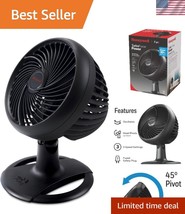 TurboForce Oscillating Table Fan - Black - 3 Speeds for Ultimate Comfort - $61.00