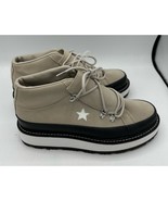 Converse Mountain Club Mid Fleece Lined Suede Boot &#39;Papyrus&#39; Womens Size 7 - $64.99 CAD