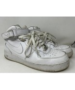 NIKE AIR FORCE 1 Mid &#39;07 Mens 13 Triple White Sneakers Shoes 315123-111 - $627.61 MXN