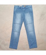 Pilcro &amp; The Letterpress Hyphen Coastal Blue Stripe Straight Chino Pants... - $284.61 MXN