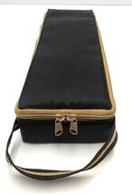 15 Cassette Carrying Storage Case Black Nylon Handle Zipper with 10 Empt... - $14.50