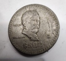 1987 Mexico Five Hundred (500) Pesos &quot;Madero&quot; Coin - $5.00