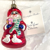 Christopher Radko Little Gems COOL COUPLE  Christmas Ornament 1999 Origi... - $29.65