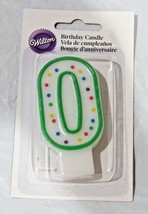 #0 Wilton Numeral Cake Candle Topper 3 1/2 tall 1 1/2&quot; wide 1/2&quot; thick - £1.55 GBP