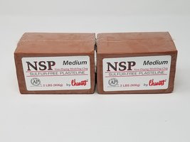 Chavant NSP Medium 4 Lbs Oil Based Sulfur-Free Sculpting Clay (Brown) - £36.16 GBP
