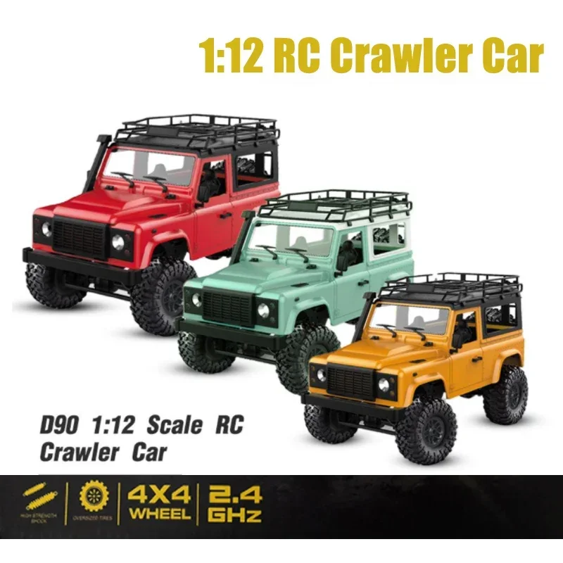 RC Truck MN-90 RTR MN 1/12 2.4G 4WD Remote Control Cars Light LED Handbags Roof - £57.48 GBP