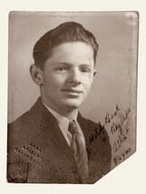 Vintage Fire Damages Portrait Man&#39;s Story on Back Identified 1940&#39;s Orig... - $13.90 CAD