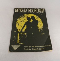 1920 Sheet Music &quot;Georgia Moonlight&quot; Courting Couple Cover Art- Frameable Art - £2.91 GBP