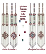 Bead loom patterns Split-Loom Necklace Gerdan, Beading Loom Stitch, PDF ... - $9.49 CAD+