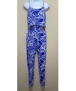 BODY LANGUAGE SILKY BLUE / WHITE  JUMPSUIT SIZE M - $753.62 MXN