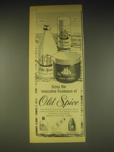 1962 Old Spice Products Ad - Enjoy the masculine freshness of Old Spice - £14.46 GBP