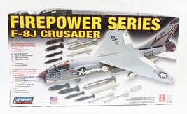 VINTAGE SEALED Lindberg Firepower series F-8J Crusader 1:48 Scale Aircraft - $59.39