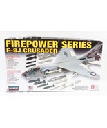 VINTAGE SEALED Lindberg Firepower series F-8J Crusader 1:48 Scale Aircraft - $59.39