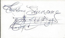Thurlow Lieurance Signed 3x5 Index Card w/ Music Notes JSA  - £79.12 GBP