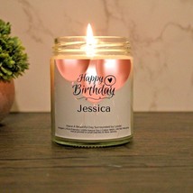 Happy Birthday Custom Candle | Customizable Birthday Gift for Her Or Him | Best - £19.66 GBP