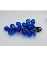 Vtg Glass Grapes Cluster Cobalt BLUE Hand Blown mid-century modern MCM 8&quot; - $408.22 MXN