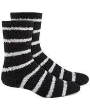 Womens Butter Socks Super Soft Black Stripe One Pair CHARTER CLUB $10 - NWT - $4.49
