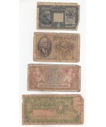 Italy, Argentina, Britain, (Lot of 4) Banknotes With Faults/Damage, As P... - $14.80
