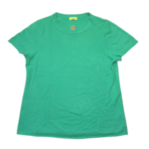 NWT J.Crew Short-sleeve Cashmere T-shirt in Vintage Kelly Green Sweater XXL - £63.39 GBP