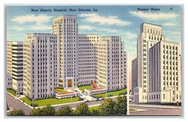 New Charity Hospital New Orleans Louisiana LA UNP Linen Postcard Y6 - £2.33 GBP