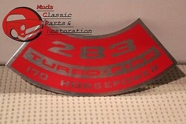 67 Chevy Truck 10 Series 2-Barrel Carb 283 170 HP Air Cleaner Decal - $10.97