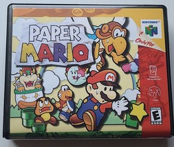 Paper Mario CASE ONLY Nintendo 64 N64 Box BEST Quality Available - $14.79