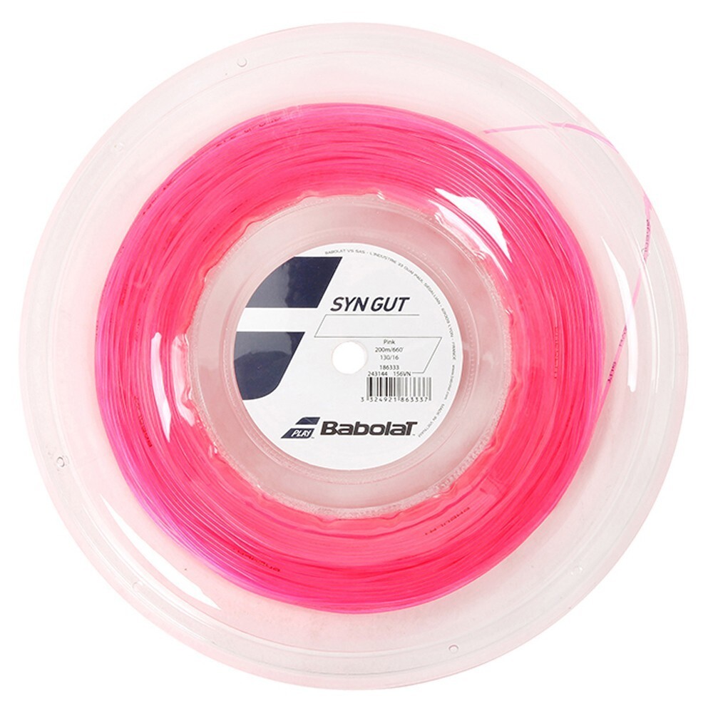 Babolat Syn Gut 1.30mm 16G 660ft 200m Tennis String Ultimate Spin Pink 1... - $56.04
