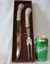 Vintage boxed Arther Court Turkey Heads Carving Set #5225 - $45.43